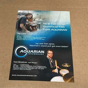 Jay Lane & Tom Meadows - Aquarian Drumheads - 2011 Print Ad